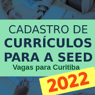 Cadastramento currculos Seed