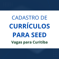 Cadastramento currculos Seed