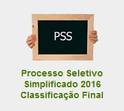 Classificao Final PSS 2016