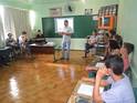 Jovens da Casa Familiar Rural de Nova Prata do Iguau  PR participam de palestra sobre sade