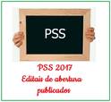 PSS 2017 - Editais de abertura publicados