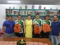 Atletas do NRE de Fco Beltro que participam do programa Talento Olmpico do Paran - TOP 2020 recebem uniformes
